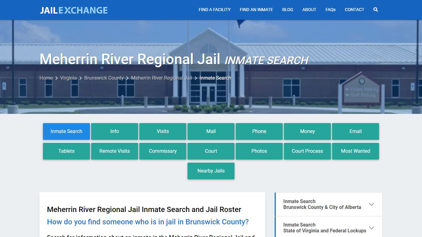 Inmate Search: Roster & Mugshots - Meherrin River Regional Jail, VA